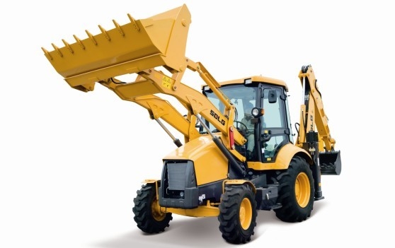 7T backhoe loader, 7t tractor with bucket and digger,China backhoe loader