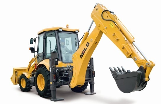 7T backhoe loader, 7t tractor with bucket and digger,China backhoe loader