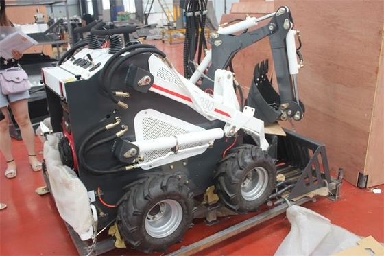 23HP power Mini Skid Steer loader HY380 With Gas engine for garden personal renting