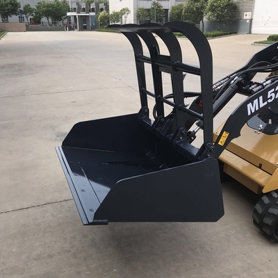 Clip bucket Bucket with Grabble For Mini Skid Steer loader