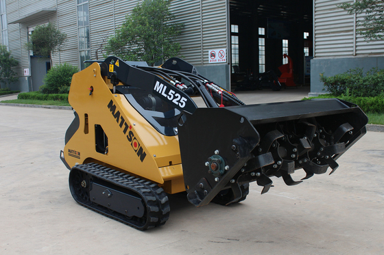 Rotary tiller for mini skid steer loader