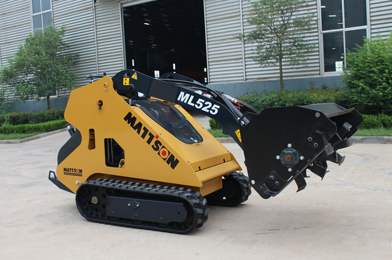 Rotary tiller for mini skid steer loader