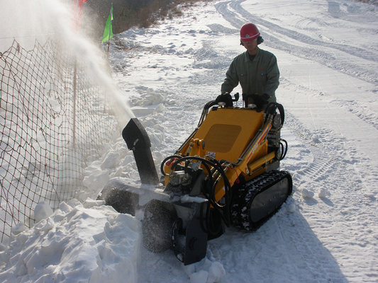 23HP power Mini Skid Steer loader HY380 With Gas engine for garden personal renting