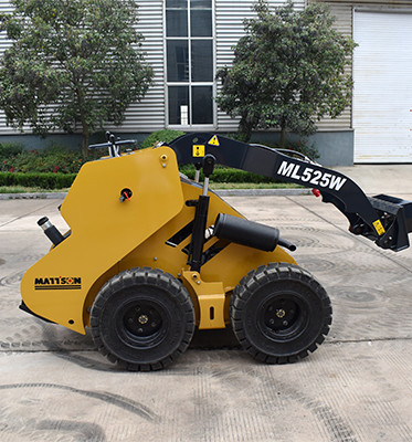 Tipo de rueda de 25 CV tipo mini excavadora Mini cargador de dirección de patinaje